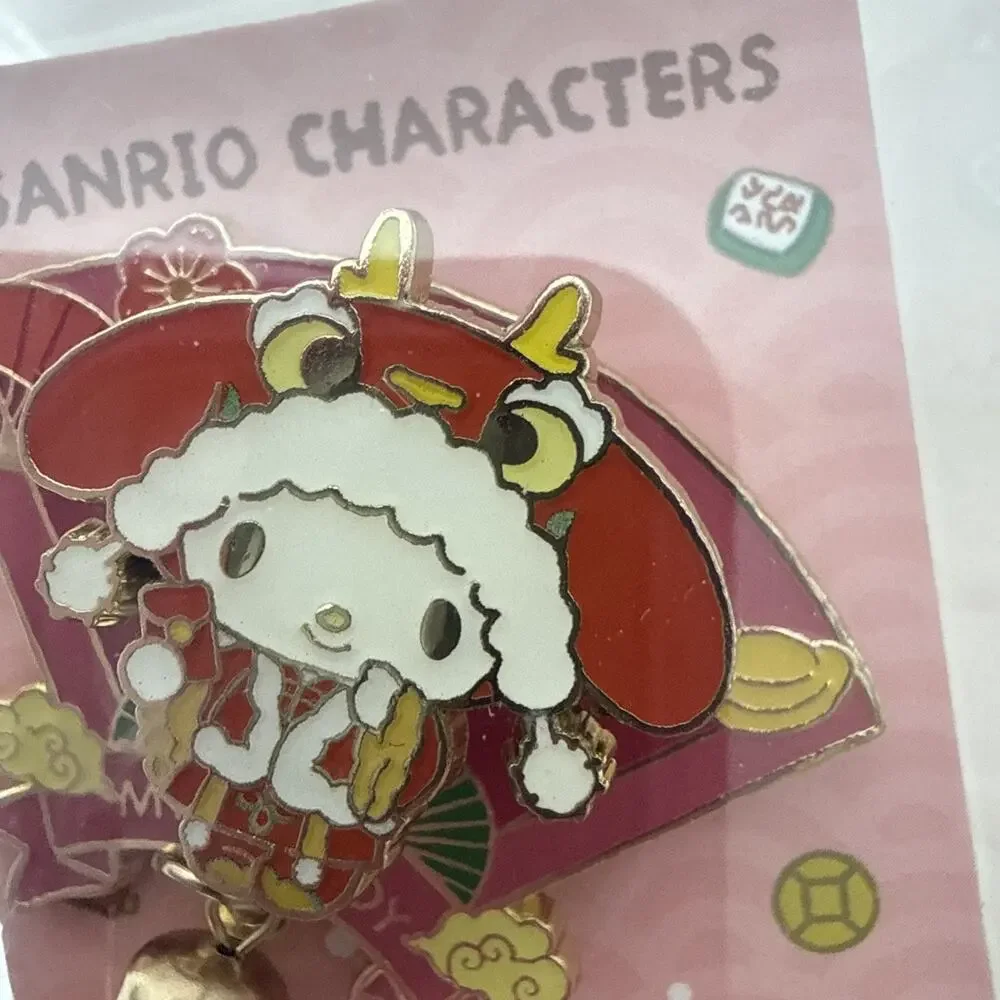 2025 Miniso Sanrio Surprise Box Badge My‎ Melody Metal Pin 3D Jewelry Opened Box